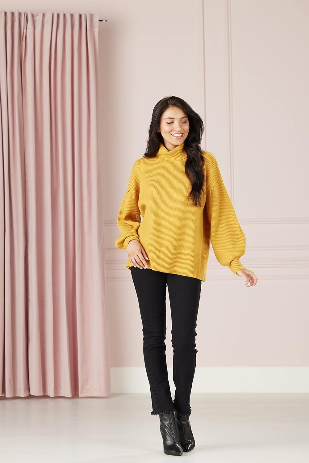 Mud Pie Roxie Womens Turtleneck Sweater - Image 2