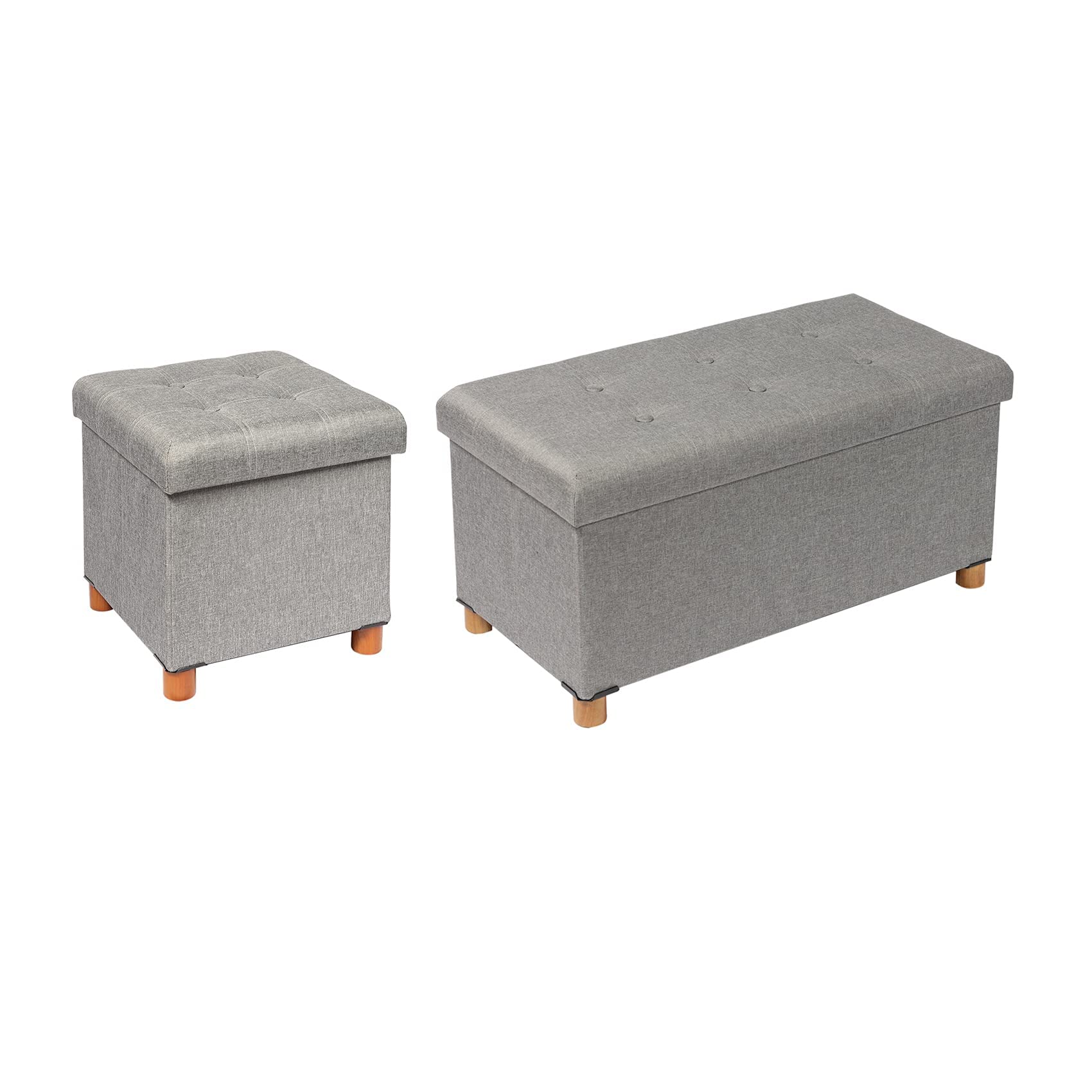 B FSOBEIIALEO Storage Ottoman with Tray, Grey for sale Mesa, AZ