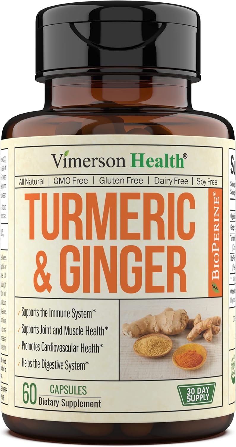Joint Support Supplement with Tumeric and Ginger. Turmeric