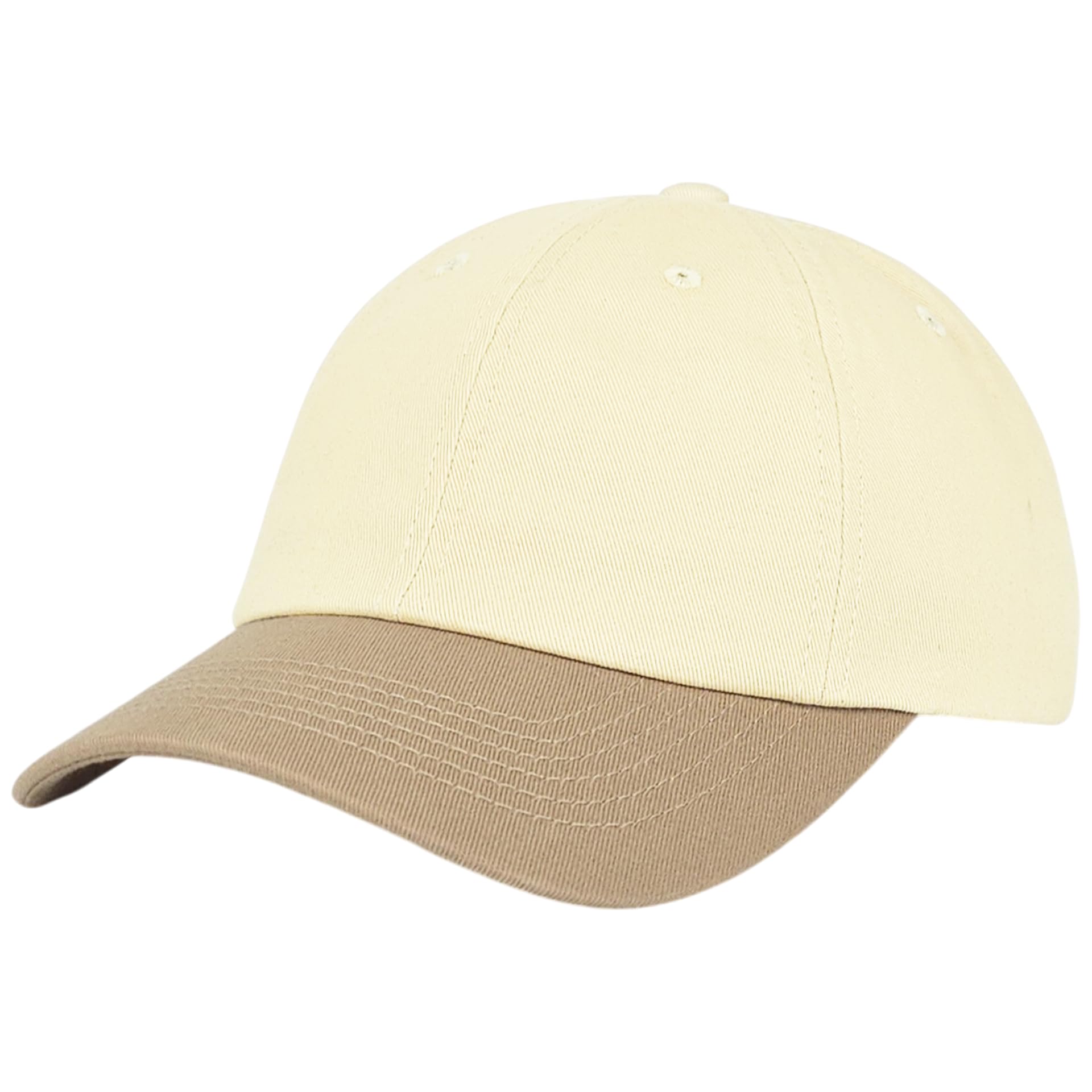 Two Tone Dad Hat, Low Profile Baseball Cap