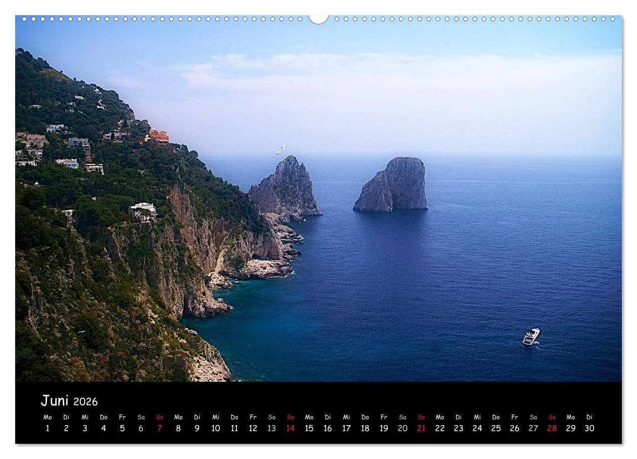 Amalfiküste 2026 (Wandkalender 2026 DIN A2 quer), CALVENDO Monatskalender: Amalfi, Sorrent, Positano - Italien von der schönsten Seite (CALVENDO Orte)
