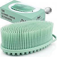 Vista 9 de Nuevo exfoliante de silicona exfoliante Avilana fácil de limpiar, ecológico, larga duración, y más higiénico que el lufa tradicional., Total 1, Rosa