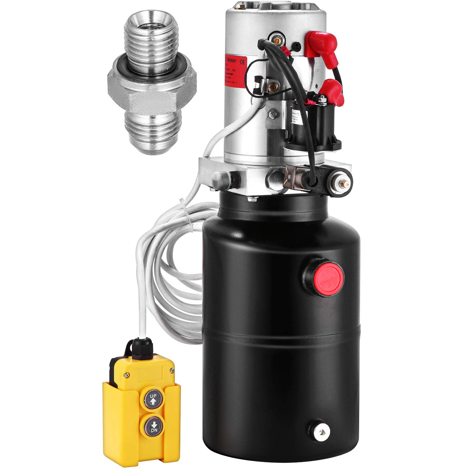 Buy VEVOR Hydraulic Power Unit 6 Quart Hydraulic Pump Single Acting