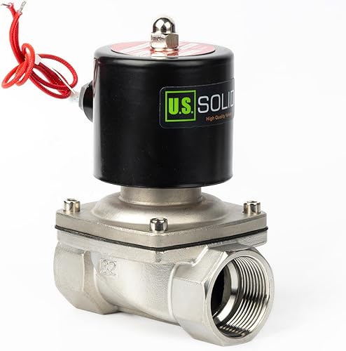 Miniatura 21 de U.S. Solid Válvula solenoide eléctrica de latón de 3/4 pulgada, 110V CA, normalmente cerrada, para agua no potable, aire y diésel