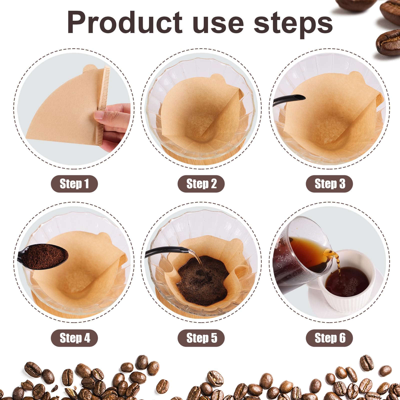 Lanjue 400PCS Coffee Filter Papers - Image 4