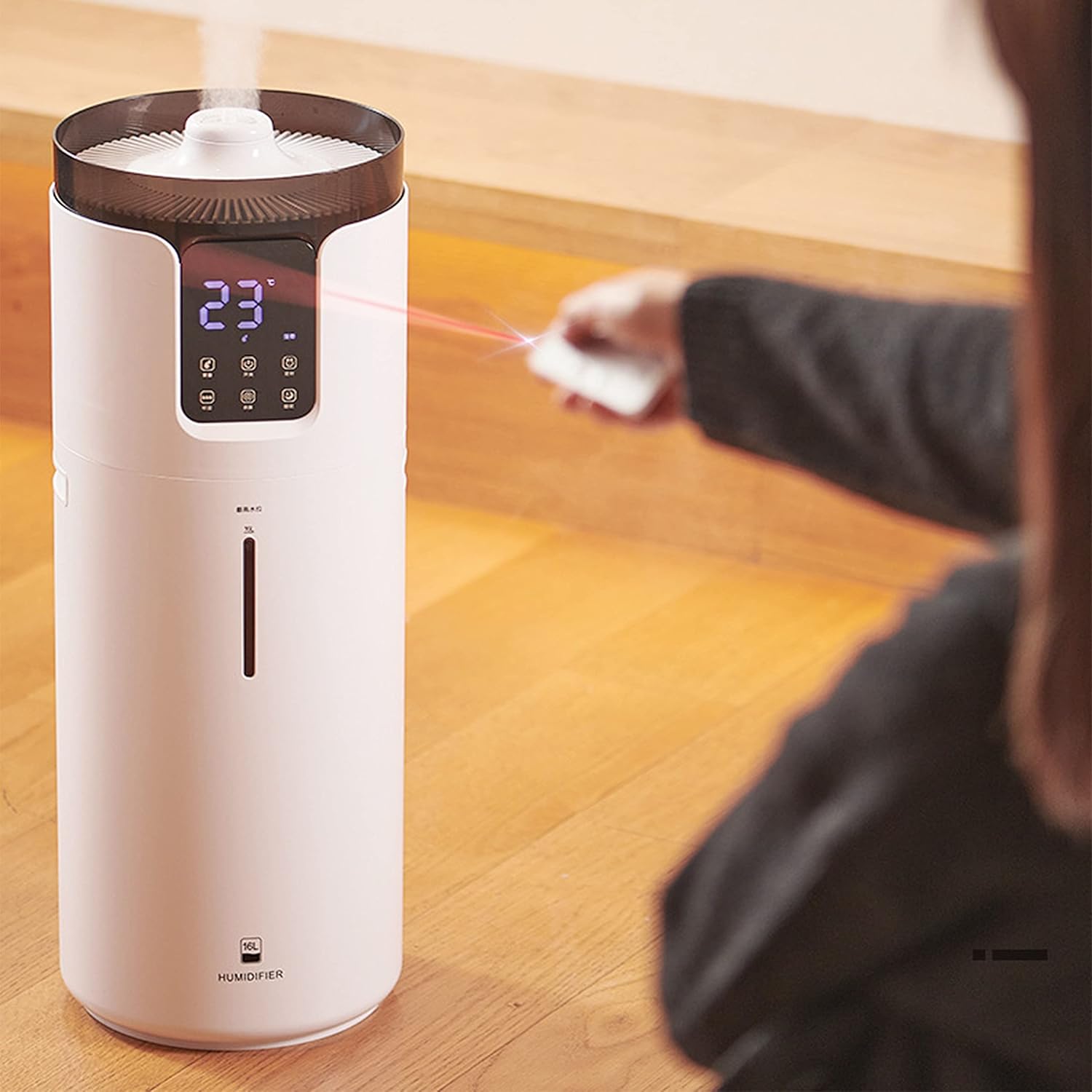 Large Air Humidifier Large Capacity Large Spray Intelligent Constant Humidity ?Floor Standing Infrared Remote Control Timing Function Power Outage Protection