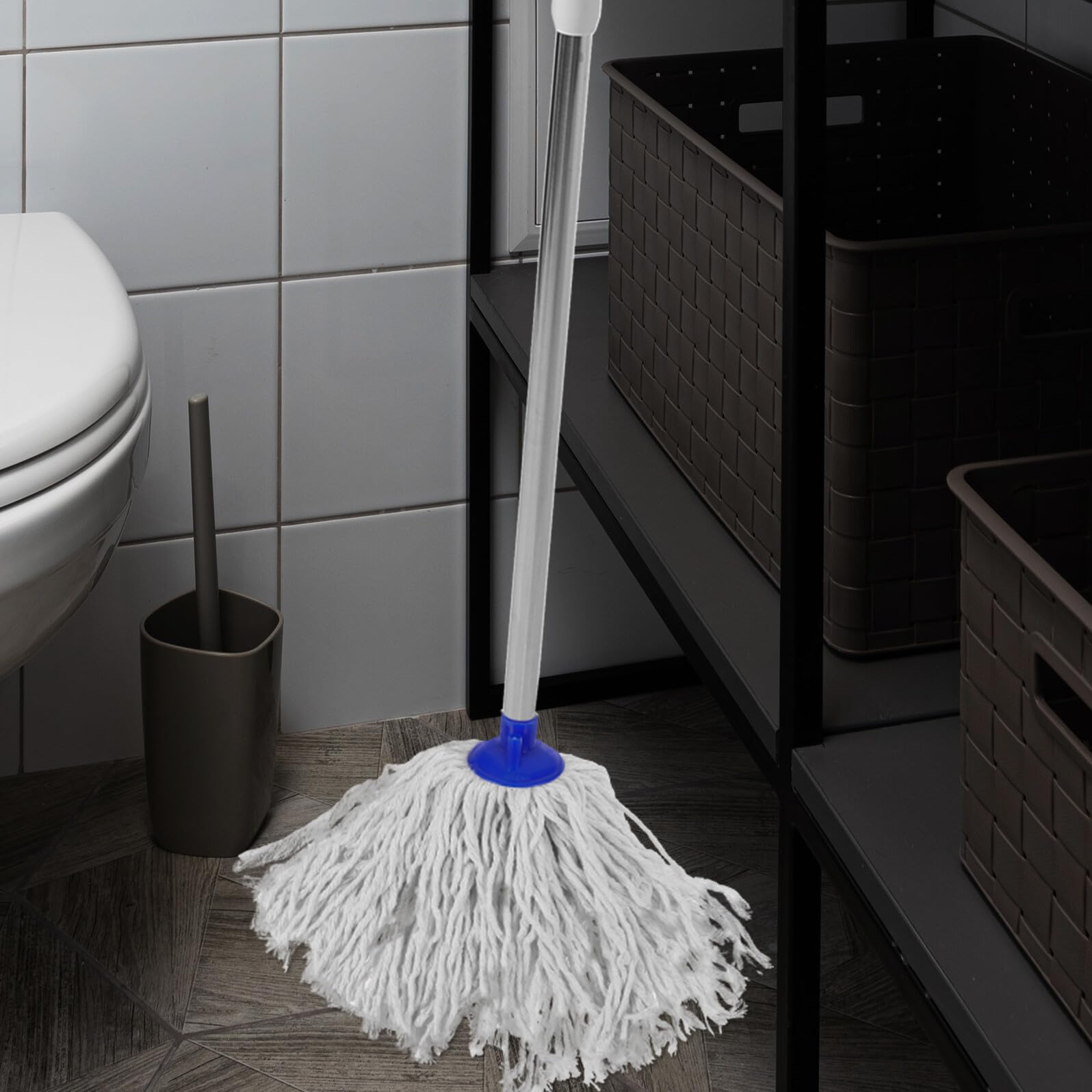Cabezal de Fregona de Repuesto 3 Piezas Algodón y Plástico | Recambio para Limpieza de Suelos, Absorción de Agua, Recoge Restos Grandes, Accesorio Práctico