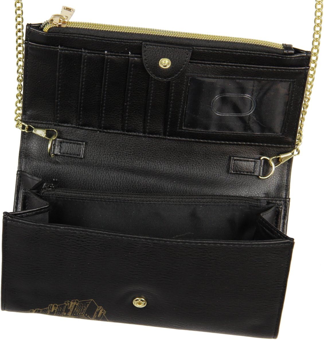 Harry Potter Mischief Managed Foldover With Chain Strap Wallet image 3