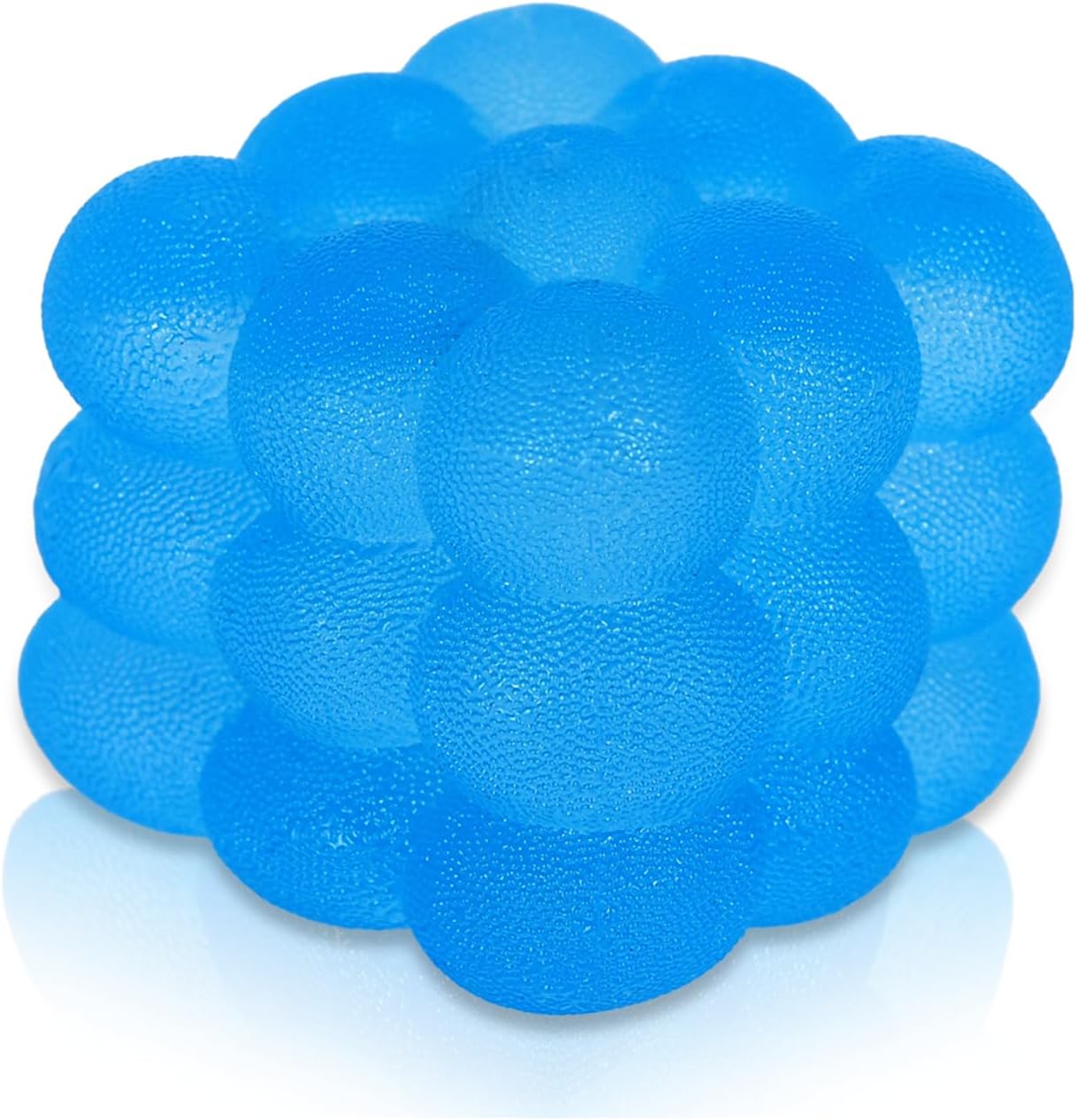 Squishy Cube Stress Toy – 6cm Matte Soft Squeeze Cube Fidget Toy for Kids & Adults, Sensory Stress Relief Toy for Focus, Desk Fidget Toy (Blue)