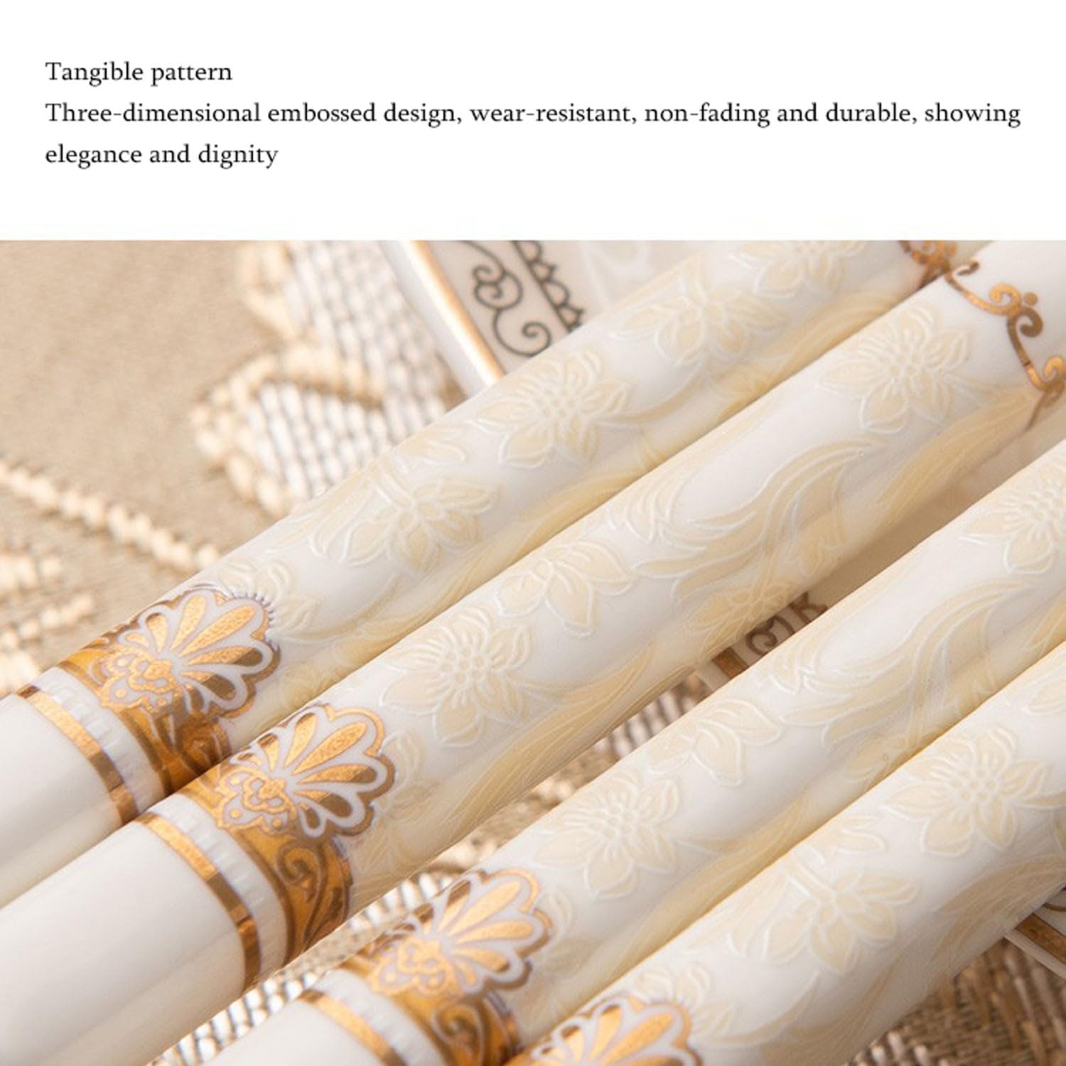 Baguettes à Doigts réutilisables, Lot de 10, Doubles Baguettes en céramique, résistantes aux Hautes températures, 25 cm, réutilisables，A 25cm