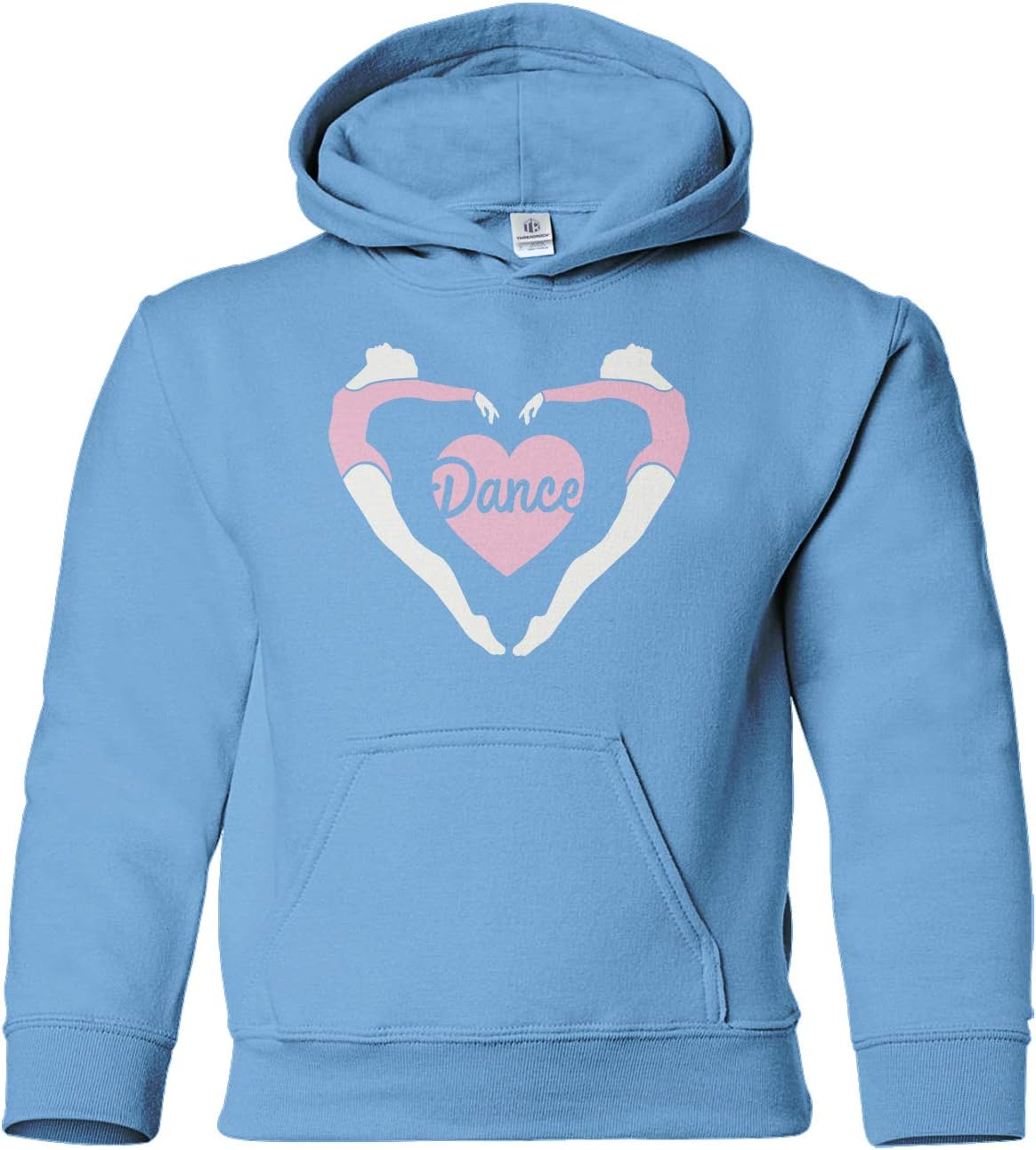 Threadrock Big Girls' Dance Heart Love Youth Hoodie Sweatshirt