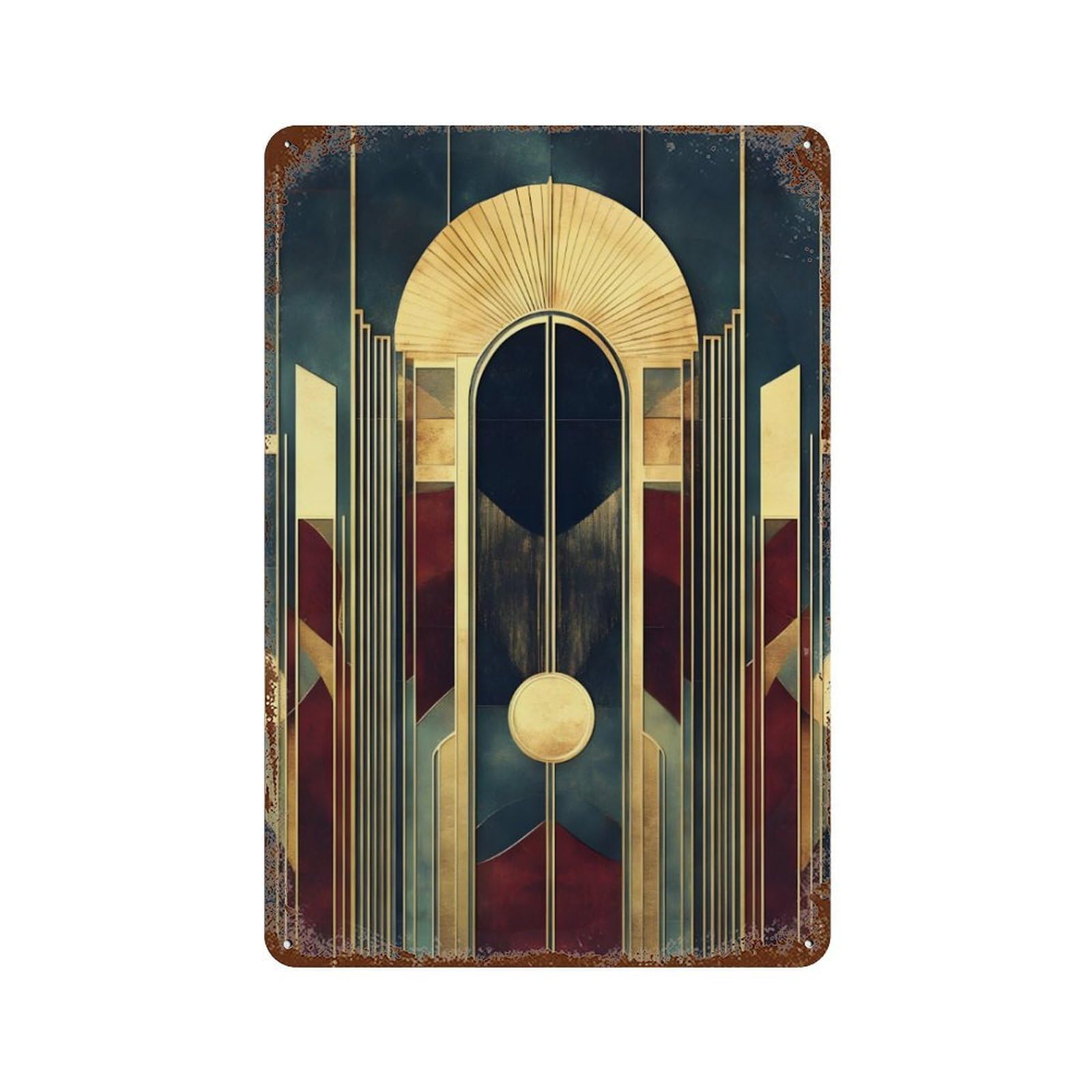 xiaoxiaoshen Maximalist Noveau Wall Decor Art Metal Tin Poster Modern Home Decor Art Home Bar Shop Decorations Vintage Sign 30x20cm