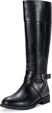 Vepose Womens 949 Knee High Boots,Tall Riding Boots Low Heel with Wide Calf and Wide Widths