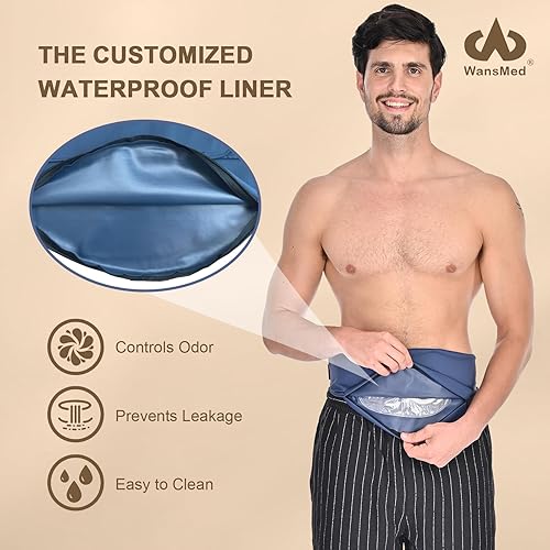 Miniatura 3 de Fundas para bolsas de ostomía para hombres y mujeres, cinturón de ostomía para deportes y vida cotidiana, solución a prueba de fugas y