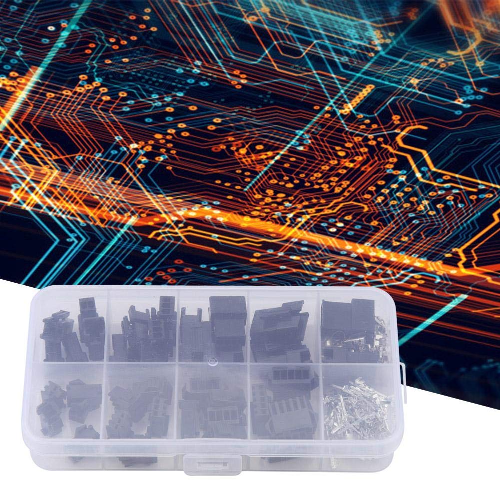 200 PCS JST Connecteur 2.54mm Pas 2 3 4 5 Pin Mâle Femelle Broche Logement Adaptateur Assortiment Kit