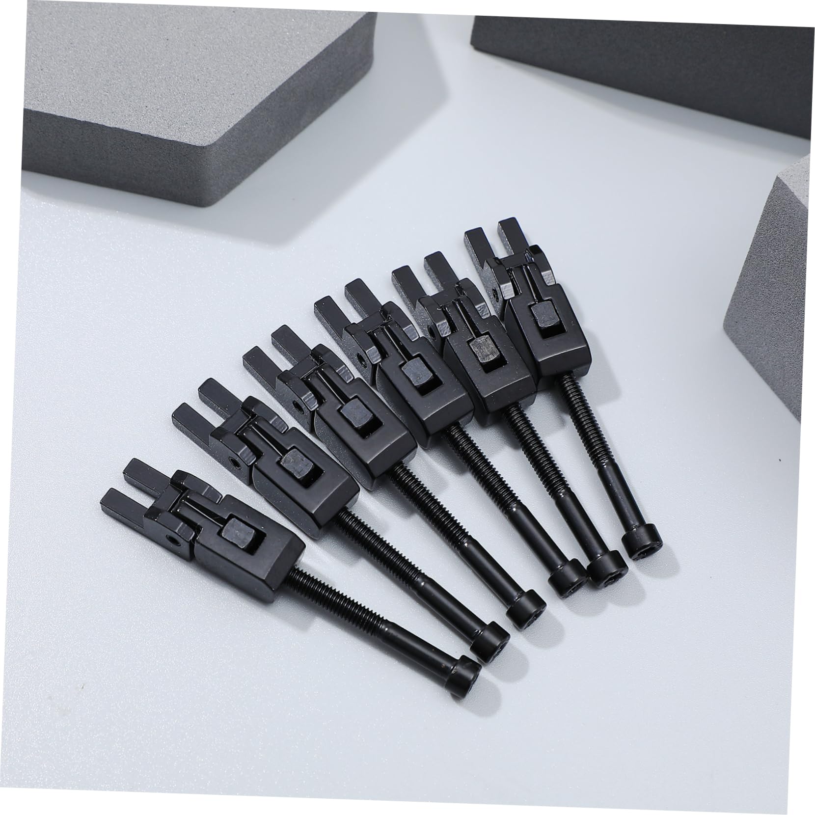 Wakauto Double Locking Saddle Set 6 Lock Nuts Blocks for Guitar Parts Random Color