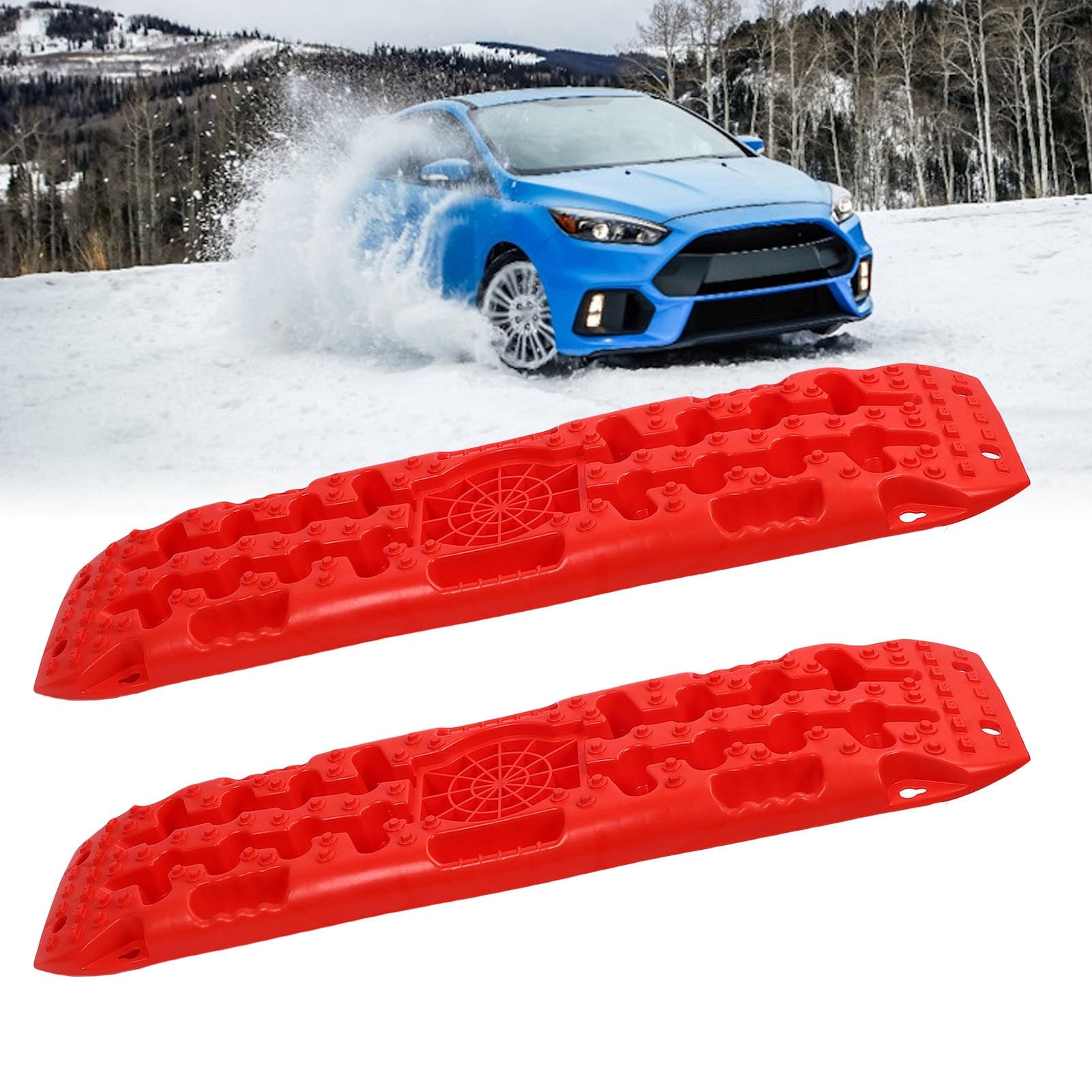 Deski Trakcyjne do Jazdy Terenowej Pogoda Auto Traction Mat Deski Trakcyjne do Jazdy Terenowej na Błoto, Piasek i śnieg Pomoc w Oponach HDPE Przyczepność Odzyskiwania Pojazdów St Opona Desek