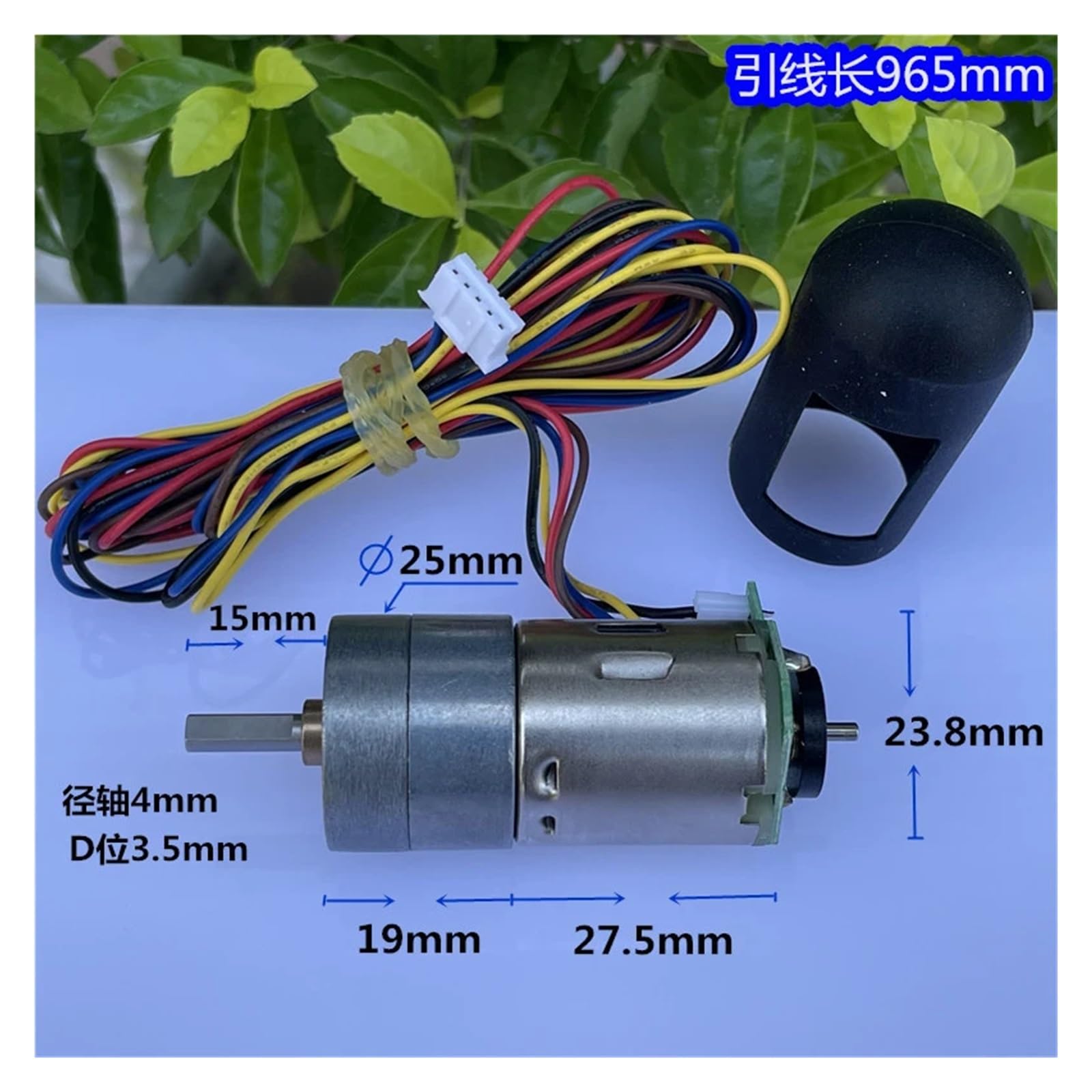 25GA 25mm Gear Electronic Starter Full Metal Gearbox Reducer DC6V 9V 12V 32RPM Slow Speed Large Torque Encoder DIY Robot Smart Car