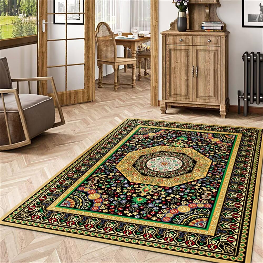 Tapis protection sol lavable grand format 170x240 cm pour cuisine terrasse et bureau