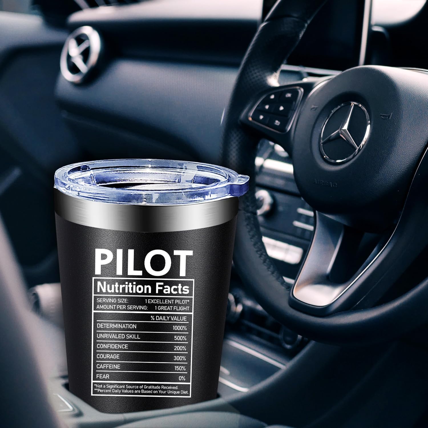 Fufandi Pilot Gifts for Men - Airplane Gift Men - Aviation Pilot Gauges Gifts for Husband Son, Christmas, Birthday Gift for Pilots - Tumbler Cup - Image 7