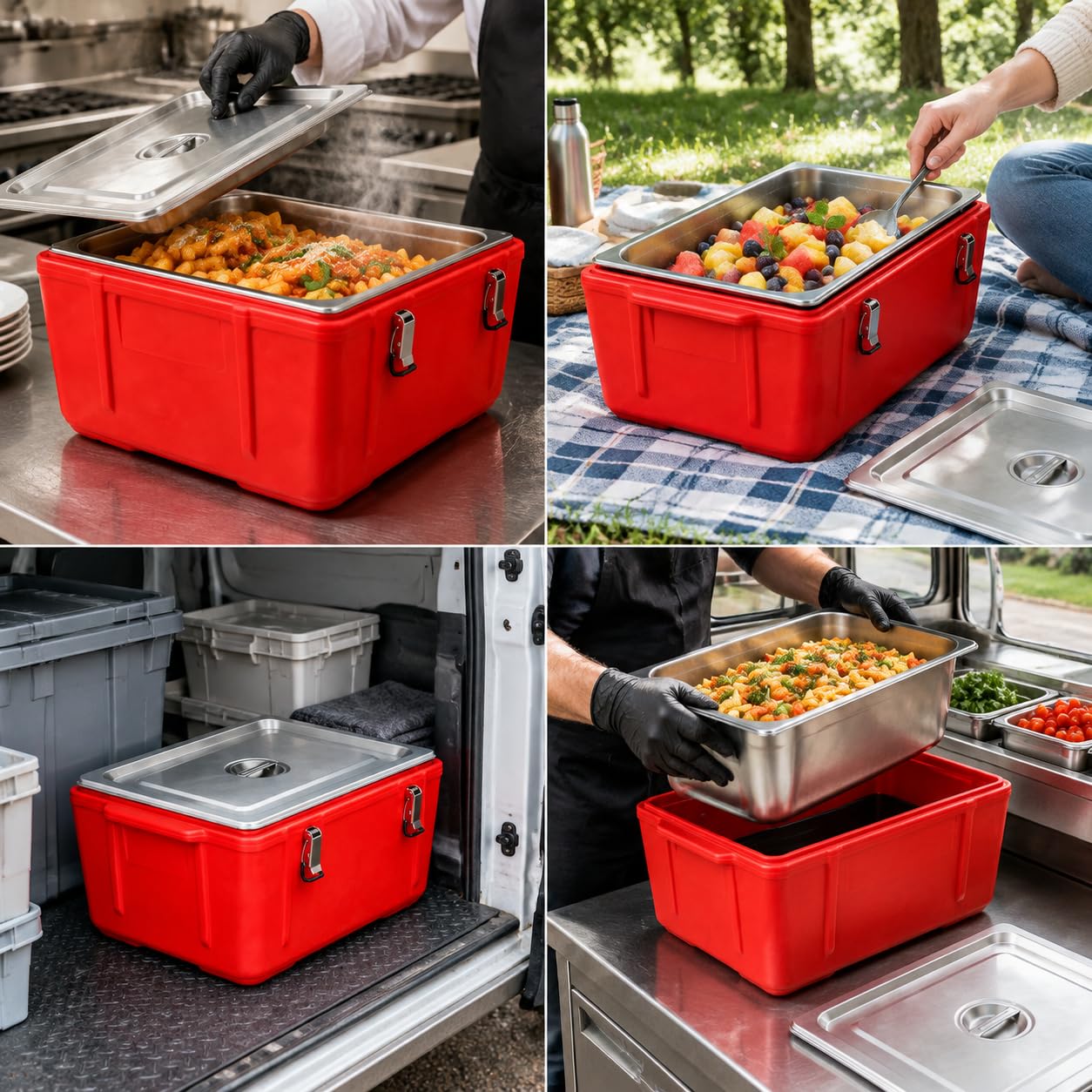 Isolierter Lebensmittelbehälter, Außenbox mit *20cm