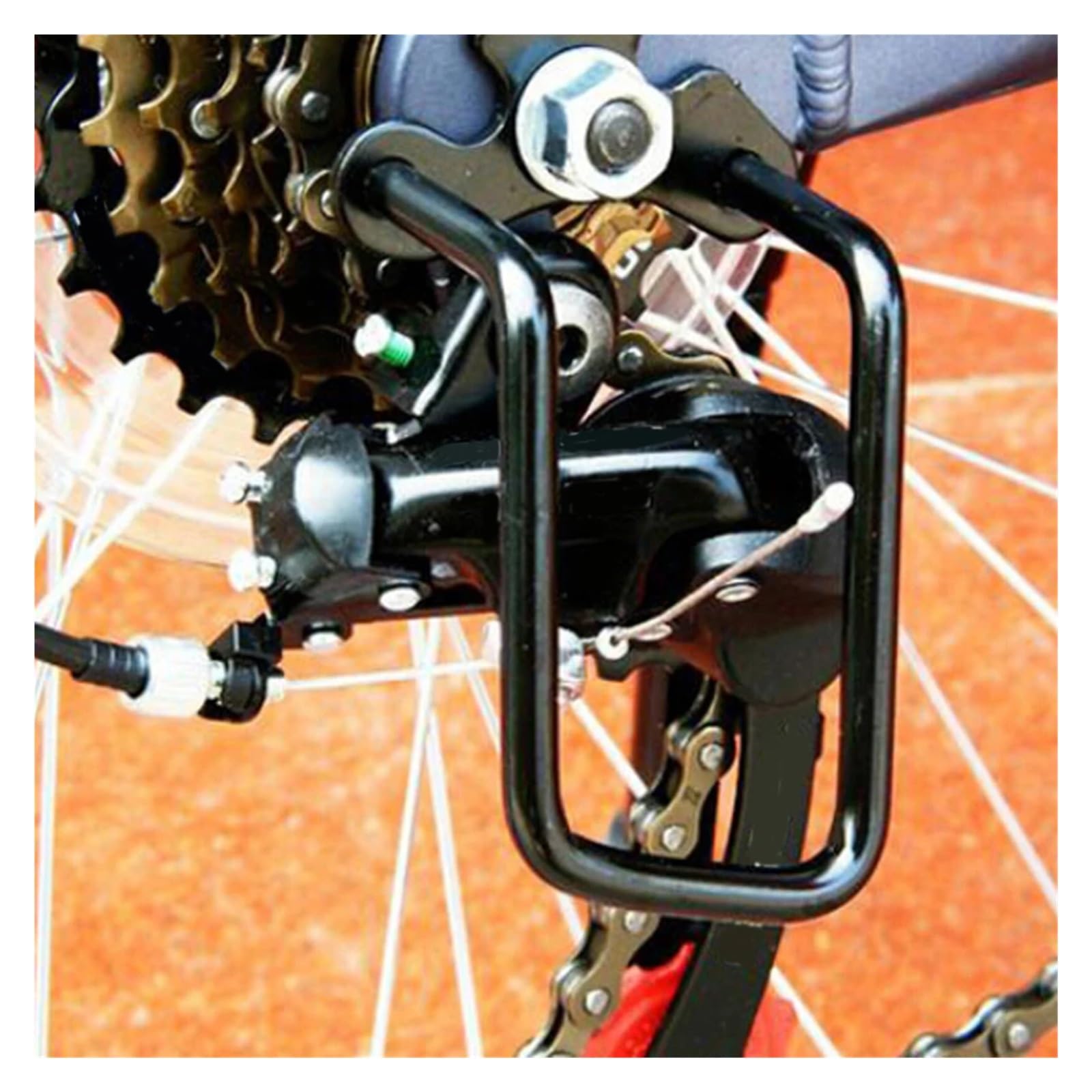 Schaltwerkschutz Fahrrad Metall Schaltwerk Schutz Bike Gear Hinten Mountain Road Kette Aluminium Zubehör