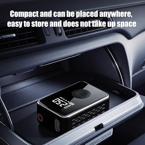 Miniatura 9 de Bomba de aire inalámbrica para automóvil, batería recargable, 4.9x3.3x2.0 in, bomba de neumáticos automotriz, compresor de aire del vehículo,
