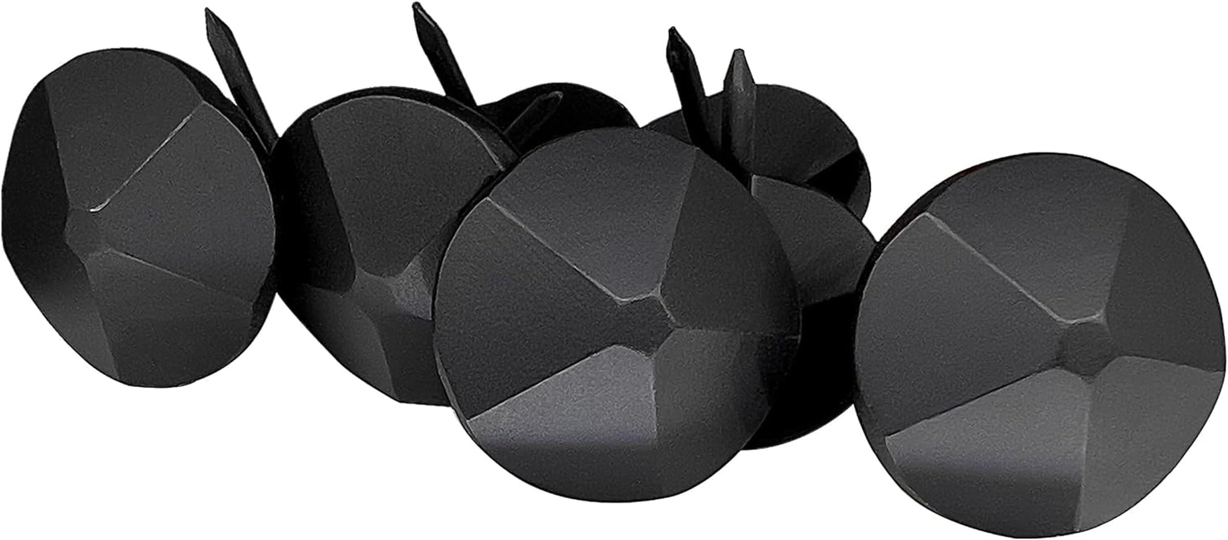 50 Pack - 1.25 Inch Iron Clavos - Decorative Nails - Black - Upholstery Tacks - Clavos - Pyramid - Antique Rustic Accent for Wood, Decorative Door Studs, Farm Barn Door, Furniture Nails