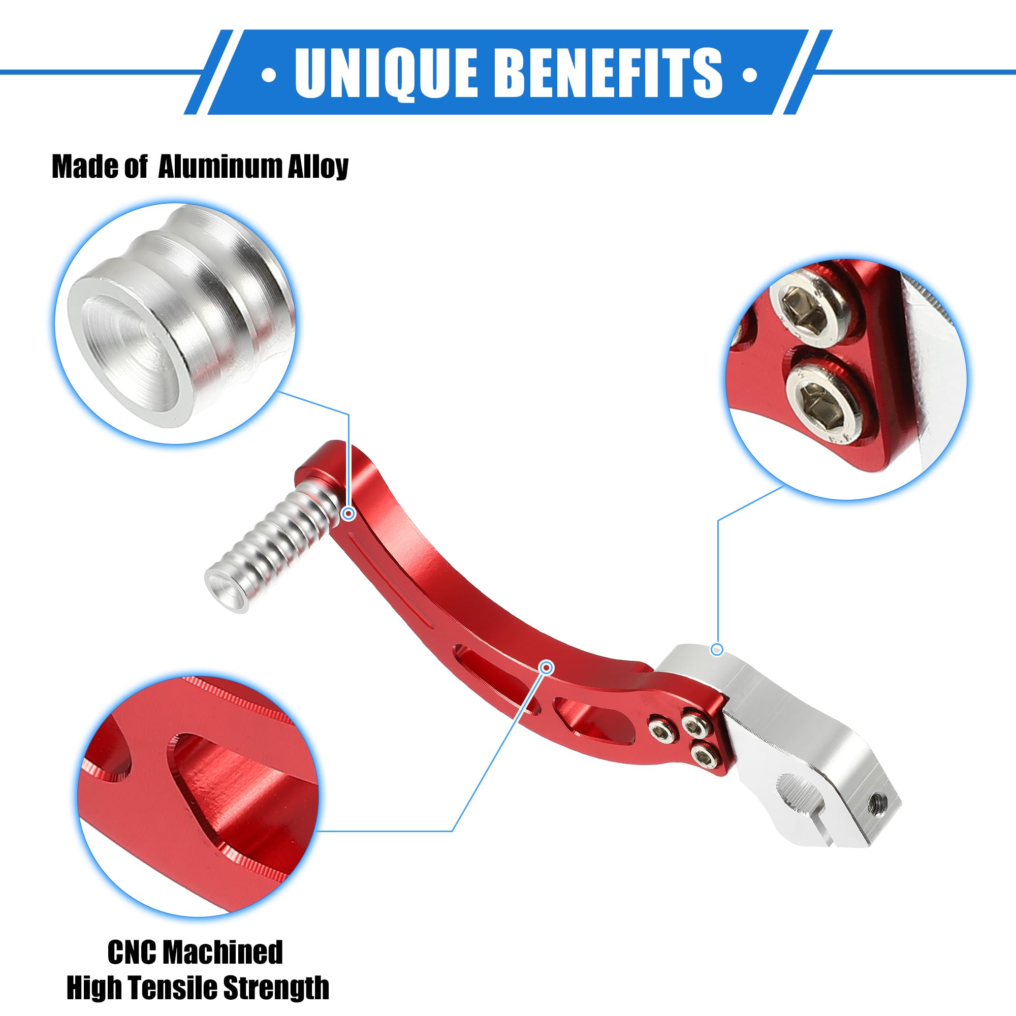 Vitesse Interrupteurer Levier, Universel Pour Moto 50CC-250cc Or Ton