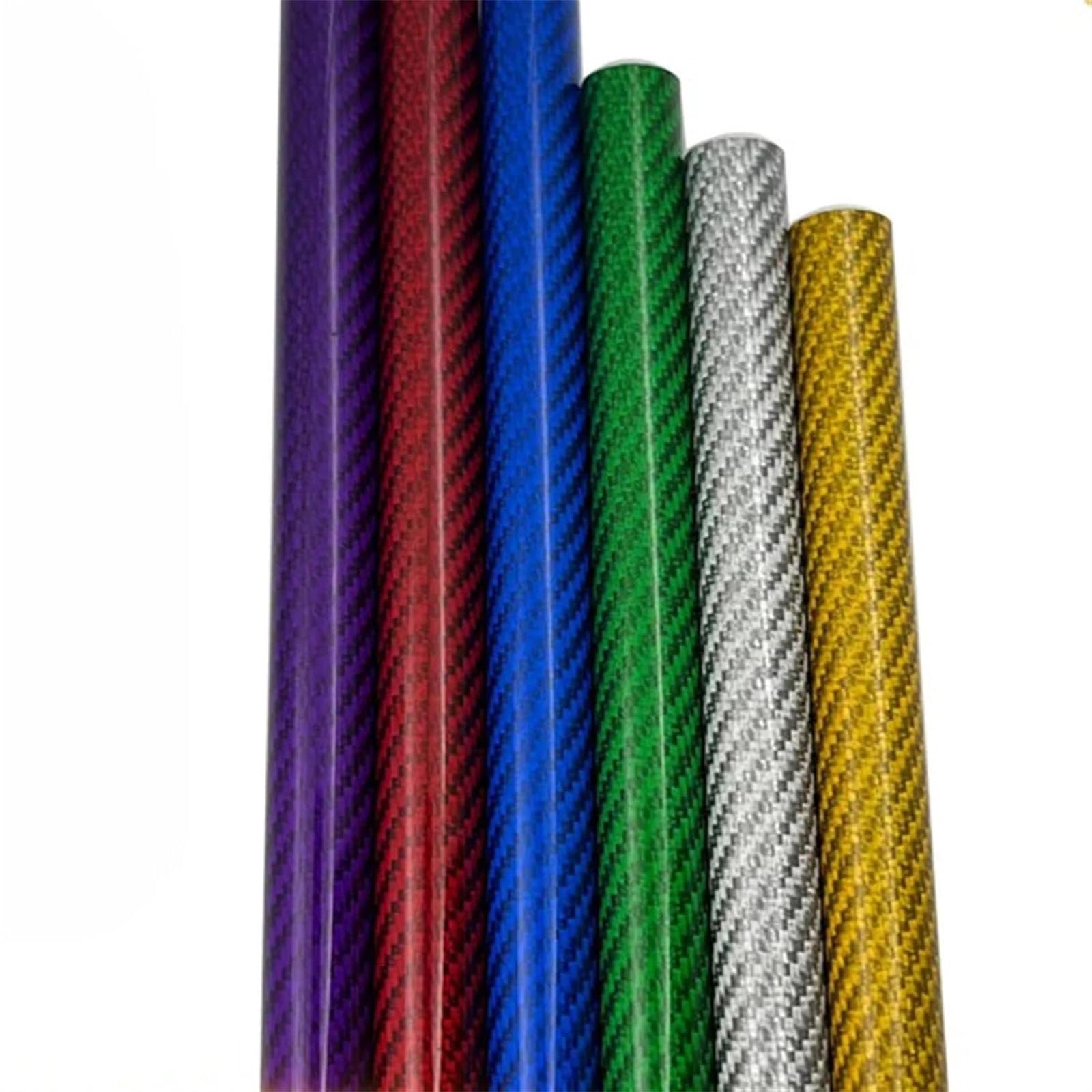 Tubo de fibra de carbono varilla Conductos Tubo De Fibra De Carbono Verde Para Equipos Fotográficos, 5 6 8 10 12 14 16 20 25 37 40 Mm Od Varilla De Fibra De Carbono, Tubo Redondo De Fibra De Carbono D