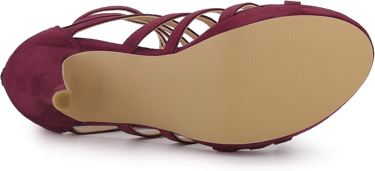 Allegra K Women's Stiletto Platform Heels Strappy Gladiator Heel Sandals - Image 6