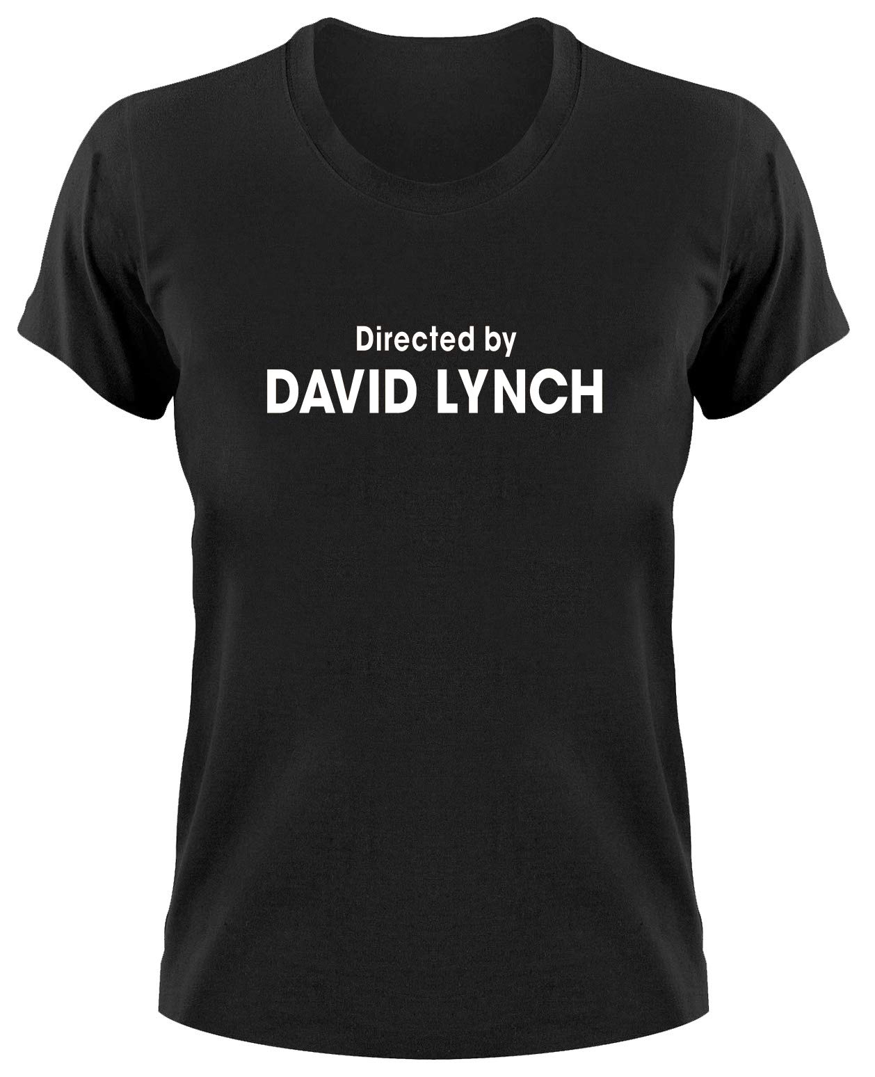 Styletex23 Women's Black Directed By David Lynch T-Shirt, S,