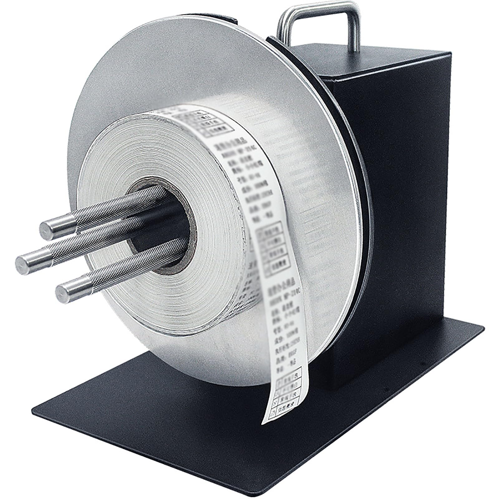 Label Rewinding Machine, Electric Label Rewinder with Paper Rod, Rewinding Speed: 0-8 Inches/Second, Rewinding Diameter: 185mm, Can Load 25~76mm, for Clothing Factories