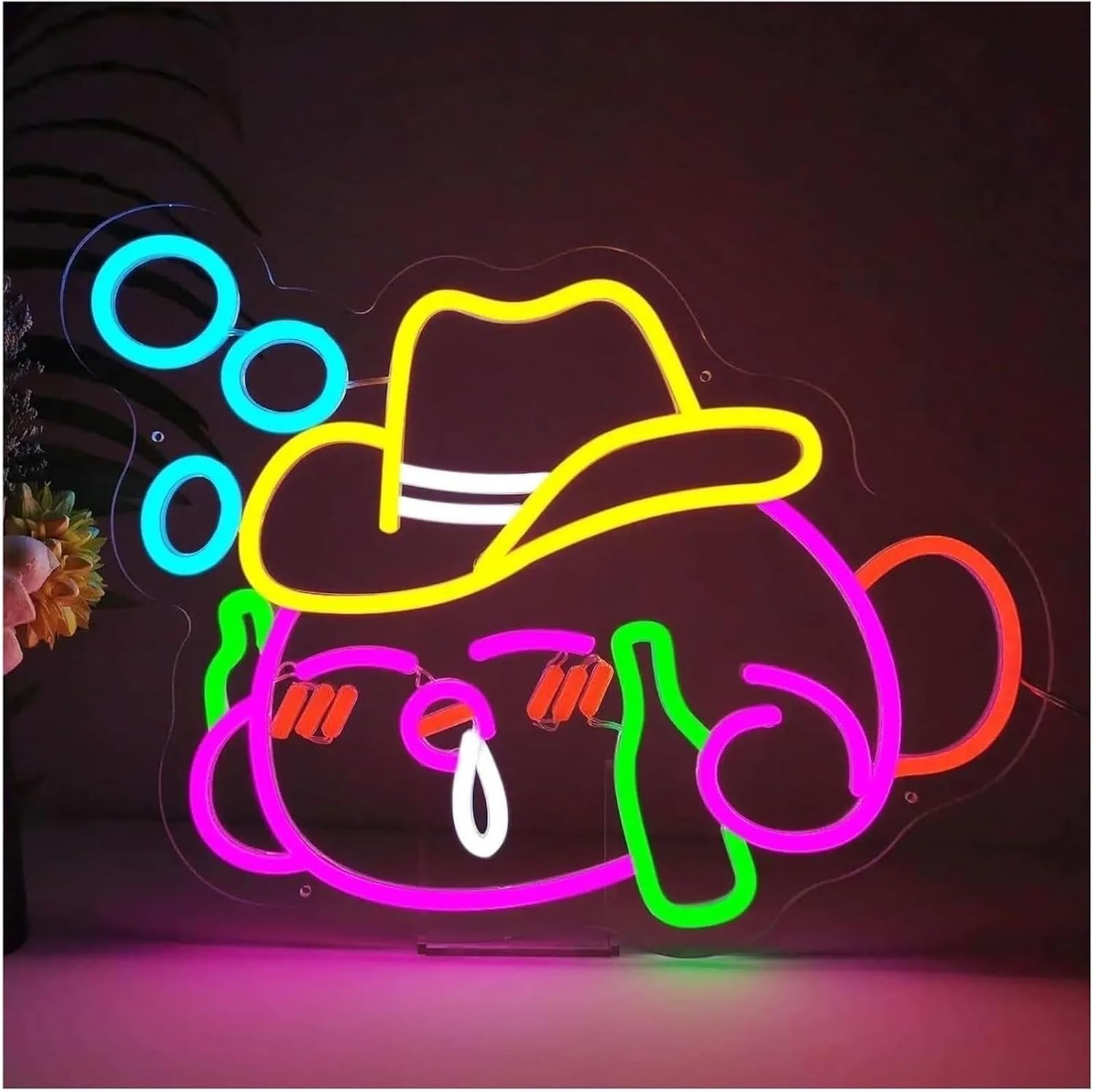 Zynther Neon lamp for neon lamp loanword Cartoon Cowboy LED for Lights