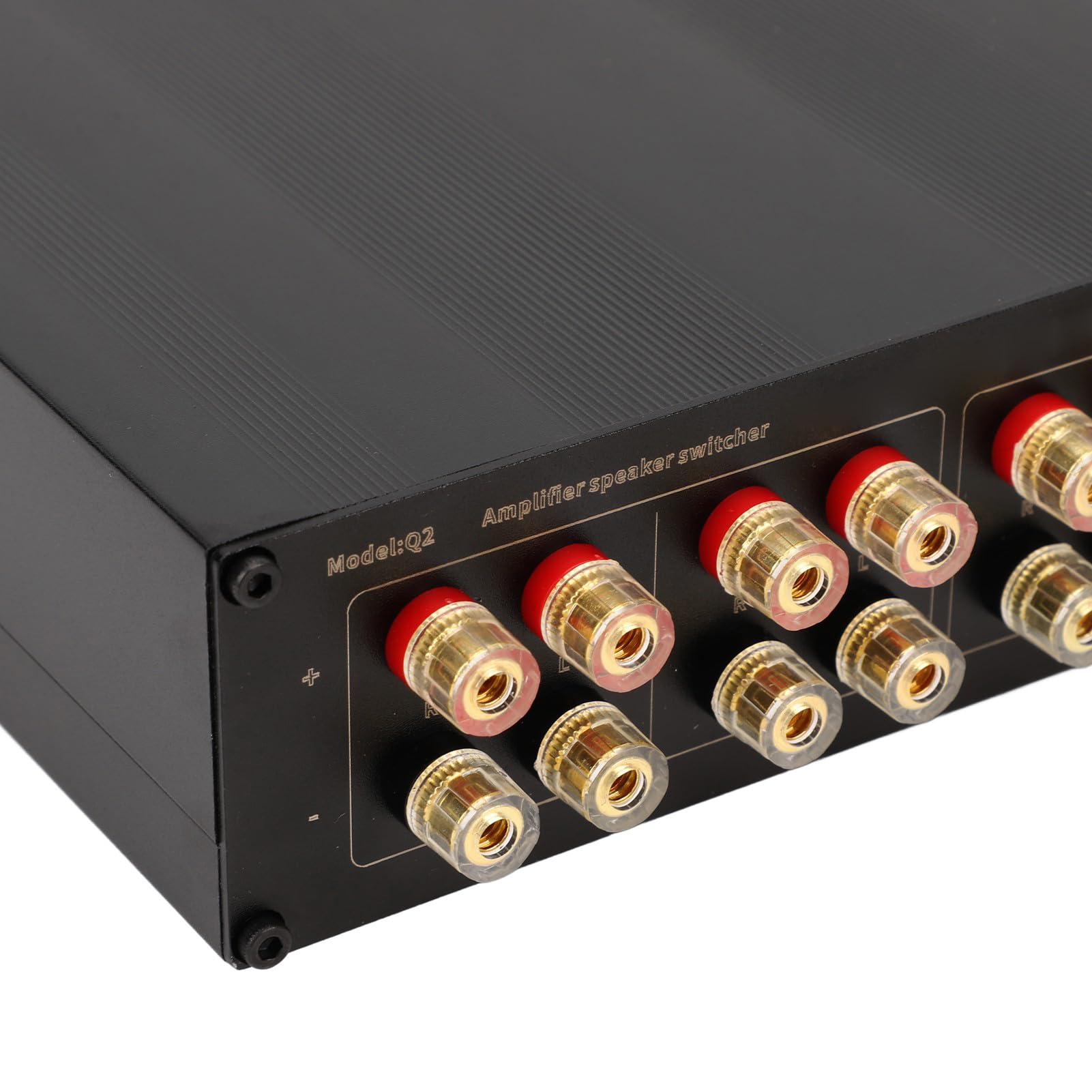 Emoshayoga Interruptor Selector de Altavoz, Conmutador de Altavoz Amplificador Premium para una Fácil Personalización del en el Hogar, Componentes de Cobre Chapados en Oro, Diseño de Aleación de