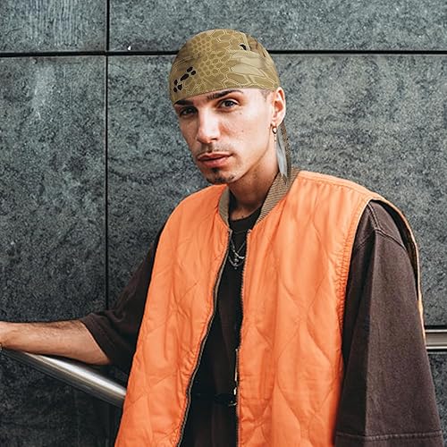 Miniatura 2 de DOCILA 3 piezas Do Rags para hombre, diseño de calavera, bandana y gorro transpirable