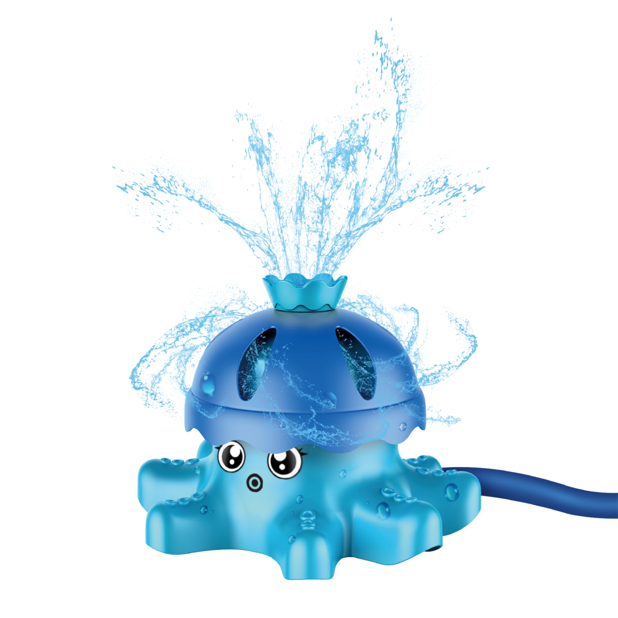 alldoro 60213 Pulpo aspersor de Agua - para niños a Partir de 3 años - 15,5 x 14 x 11 cm Azul
