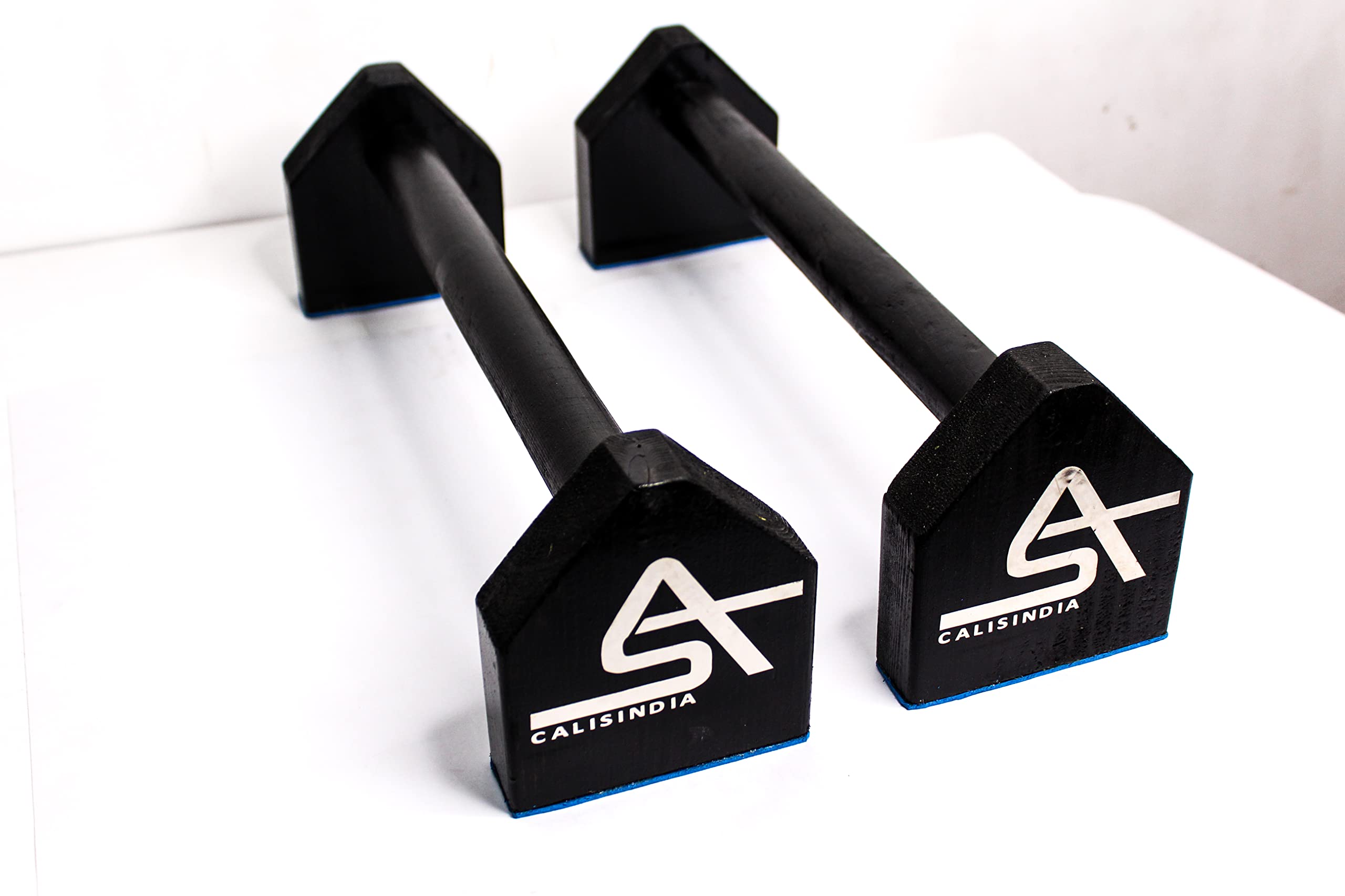 Premium Black wooden Parallettes Bars | anti slip, light weight & strong | pushup bars, gymnastics & calisthenics bars-image-20