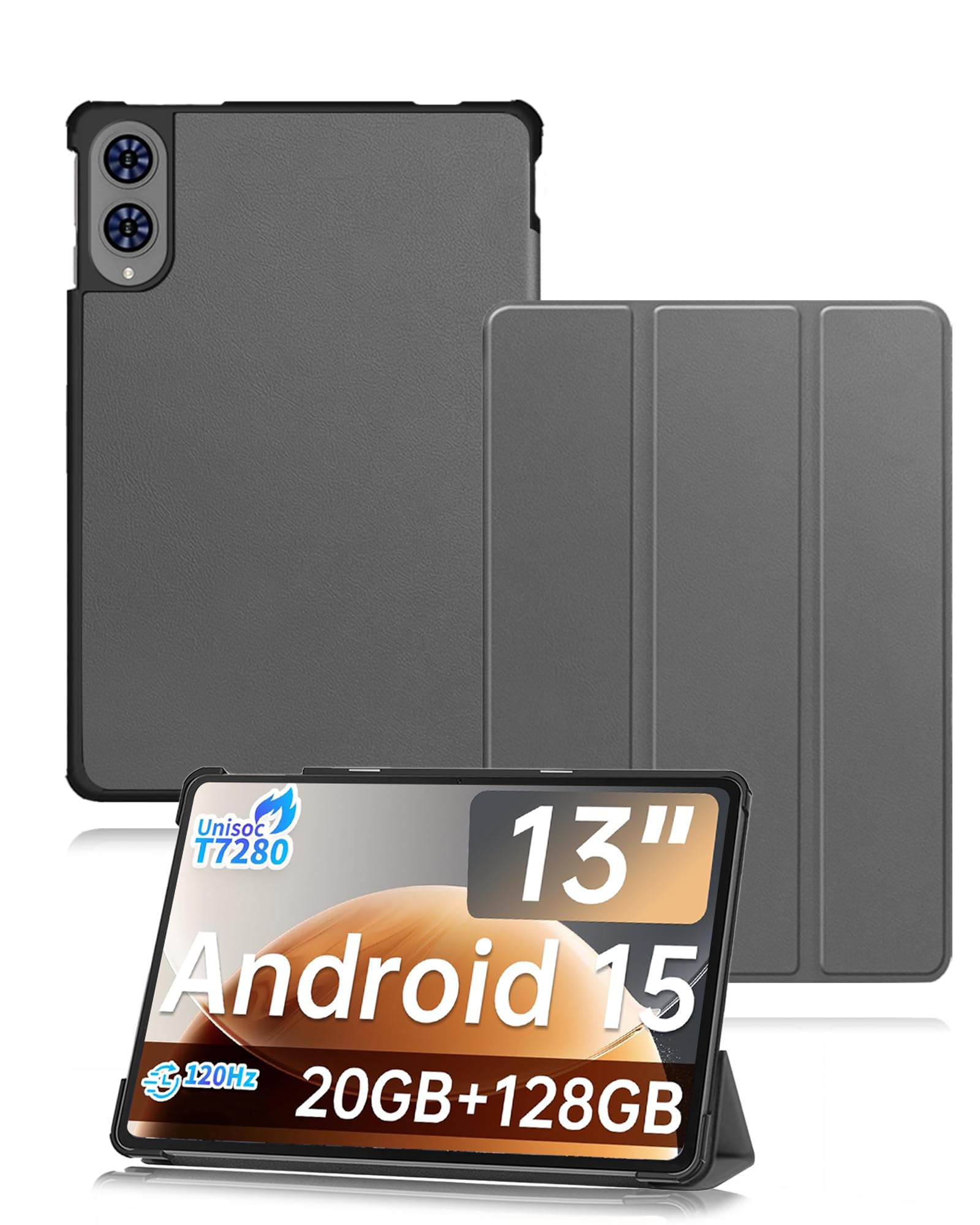 Housse Teclast T65 étui fin et léger idéal pour travailler et voyager en gris