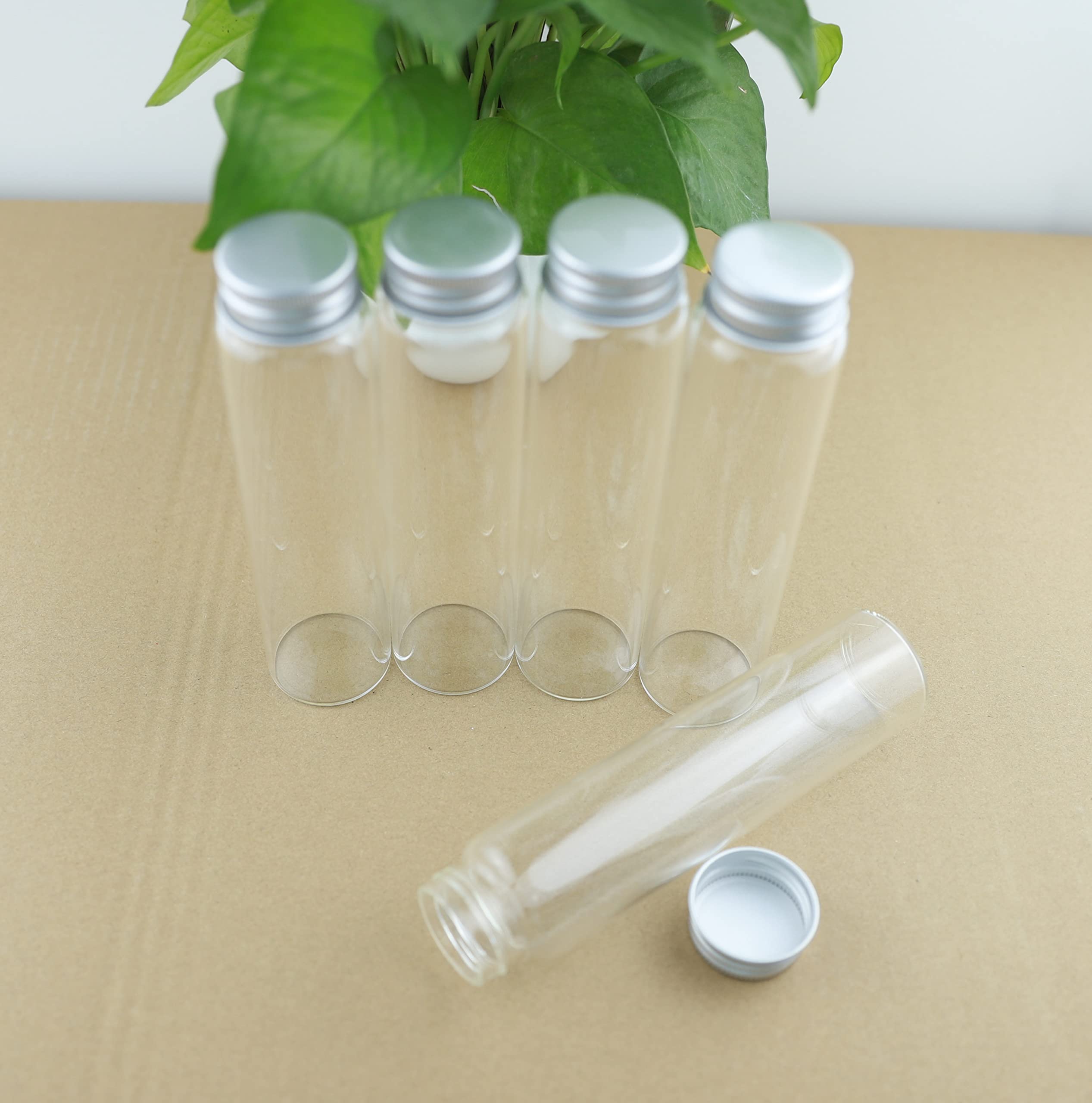 STORKY 15 pz/Lotto 37 * 150mm 120ml Provetta Bottiglia di Vetro Vaso Vuoto Contenitore Fai da Te Bottiglie di Stoccaggio di Spezie di Vetro Vasi Contenitori