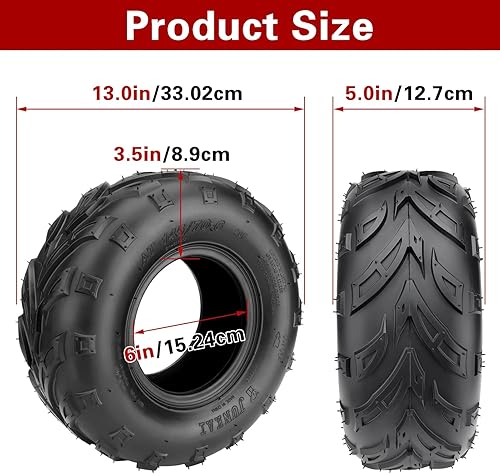 Miniatura 5 de 14570-6 Mini neumáticos para bicicleta, 145 70-6 sin cámara ATV Go Kart Street neumáticos de repuesto para Coleman CC100X B100 CT100U KT196 Baja