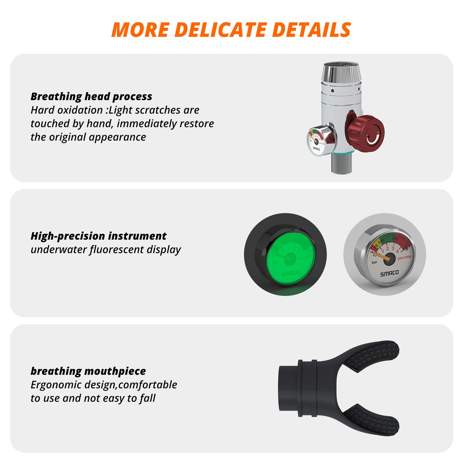 Valvola Per Bombola Sub SMACO - Testa Di Respirazione Per Immersioni Sicure - Foto 10