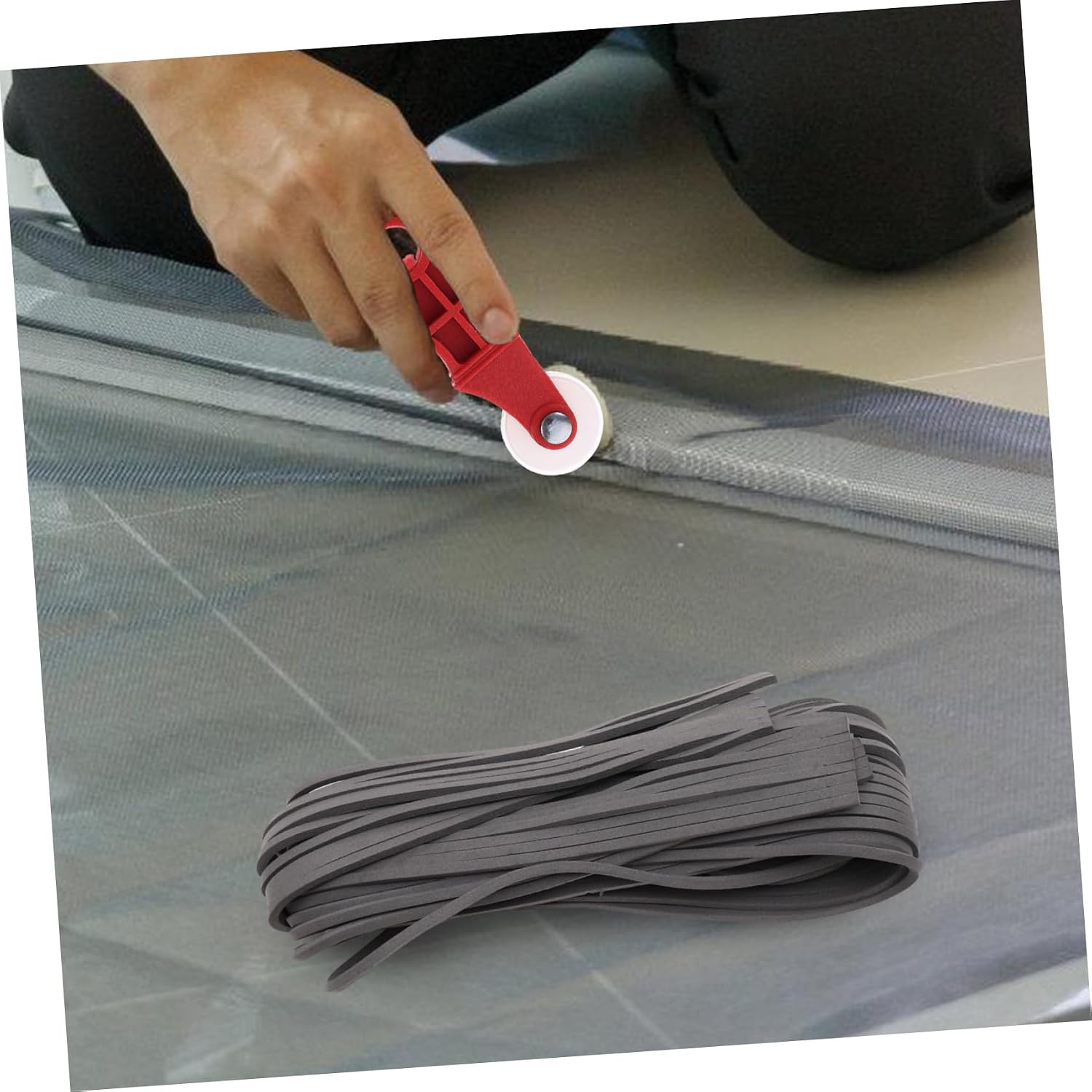 1set Window Screen Repair Kit Screen Roller Spline Hook and Accessories for Easy and Maintenance