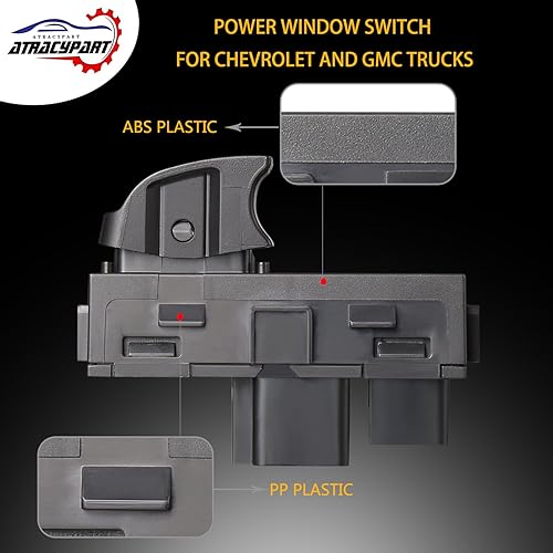 Miniatura 5 de 3 interruptores eléctricos de ventana del pasajero delantero derecho, trasero izquierdo o derecho  Botones de ventana  Reemplazo para vehículos