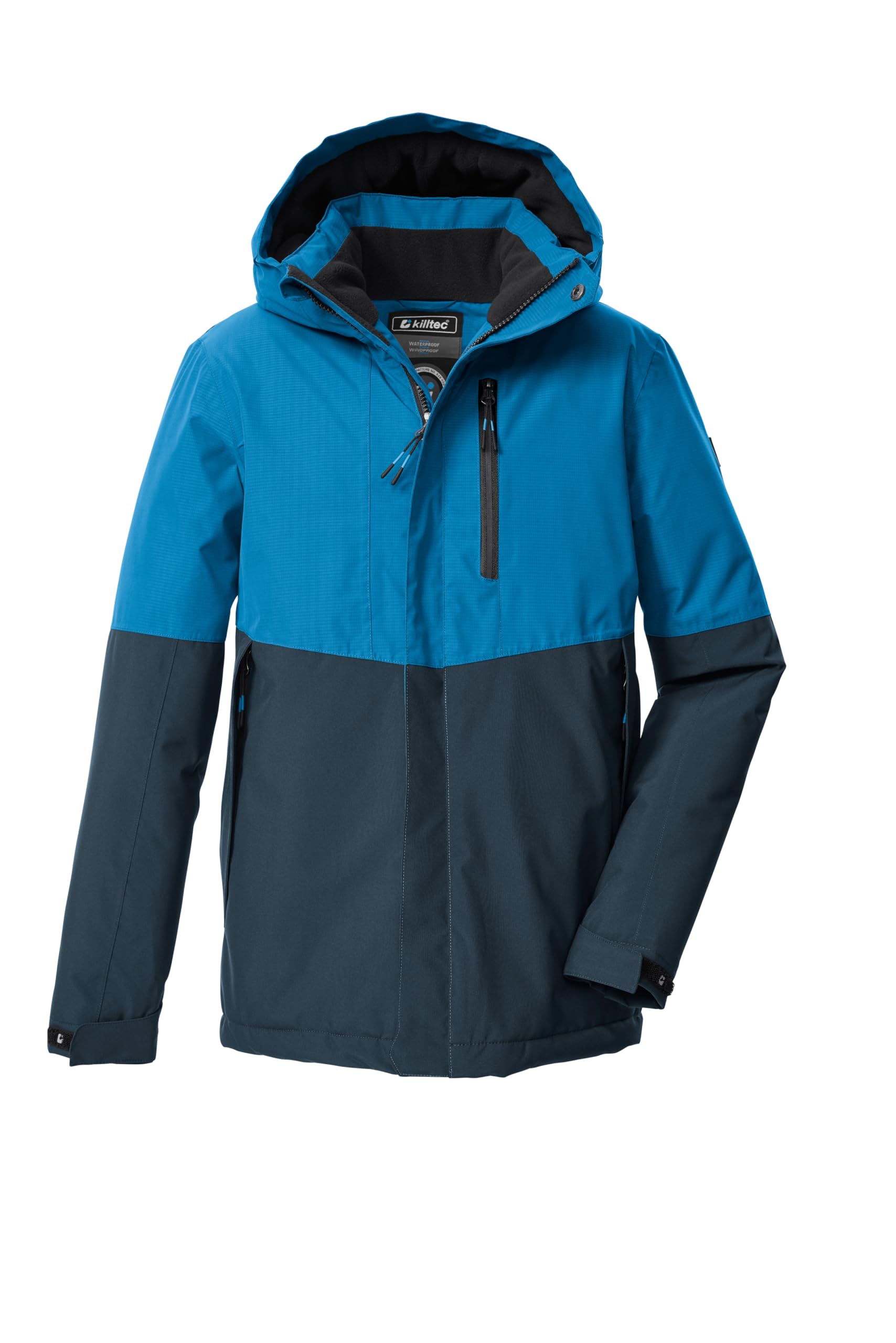 K Way Kids Giacca Con Cappuccio e Fodera In Pile | Blu | IT