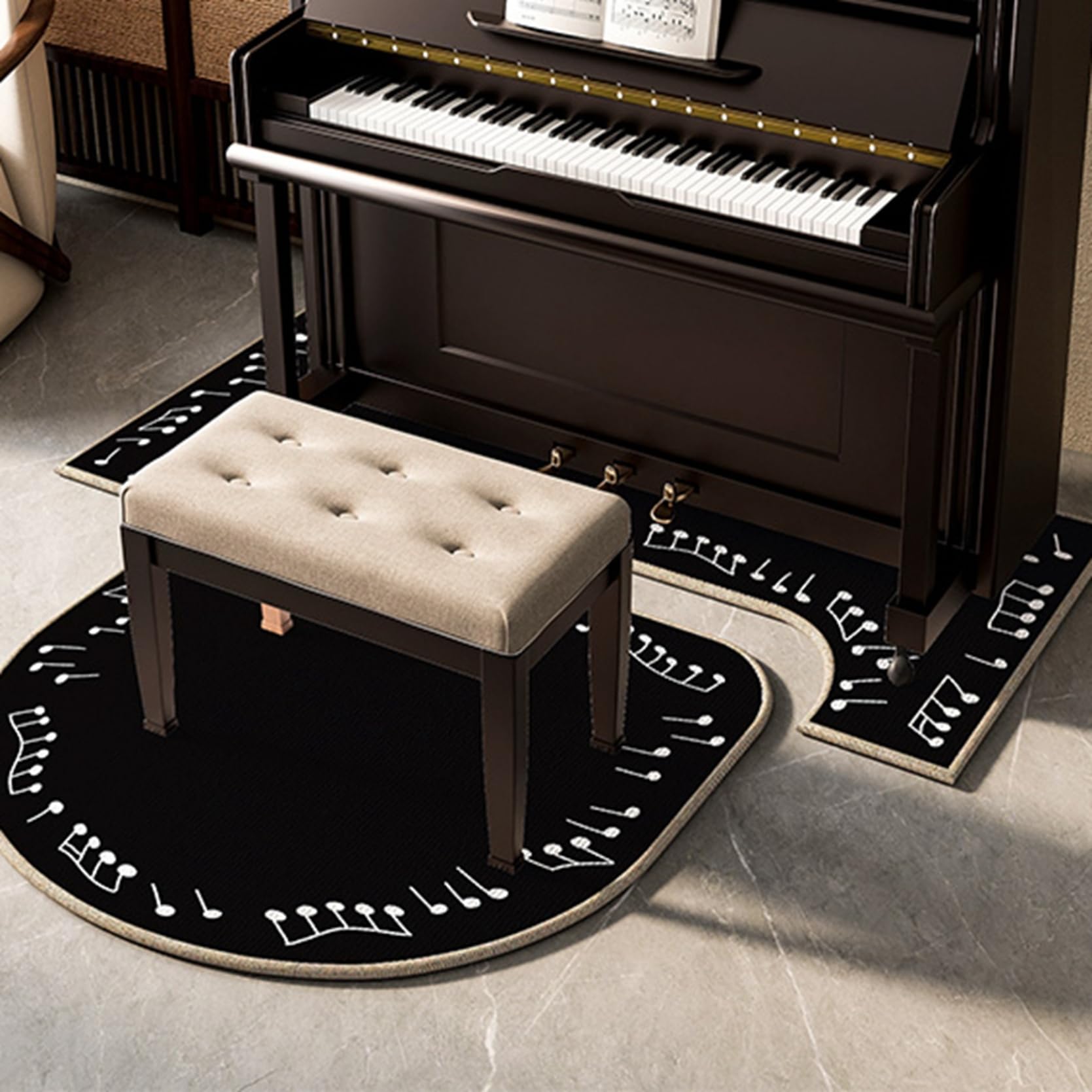 Amazon.co.jp: 防音マット チェアマット 電子ピアノ用 フローリング