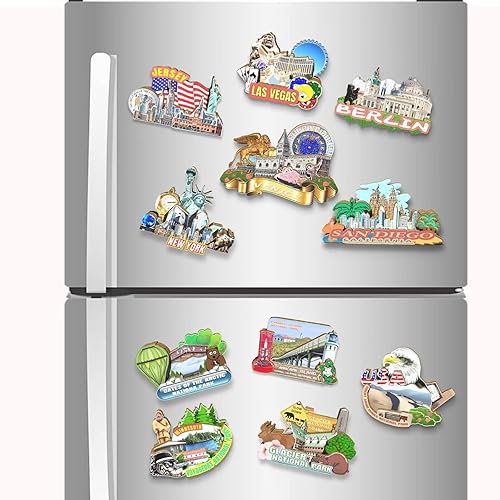 Miniatura 4 de Italia Venecia imán de nevera de madera 3D monumentos de viaje coleccionables recuerdos decoración hecha a mano