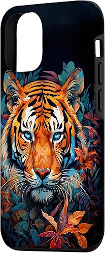 Miniatura 2 de Funda para iPhone 13 Acuarela Cara de Tigre Animal Salvaje Gato Grande