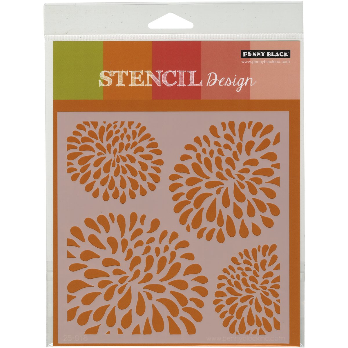 Penny Black Transparent Plastic Stencils 6-Inch X 6-Inch, Patina