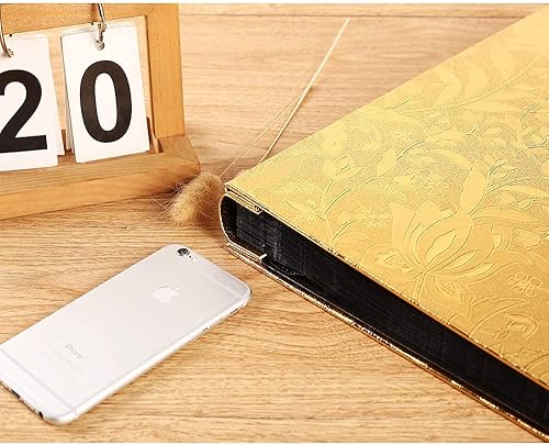 Vista 46 de Vienrose - Álbum grande de fotos (1000 compartimentos), funda de piel sintética, para álbum de boda, familiar, bebé, aniversario, graduación